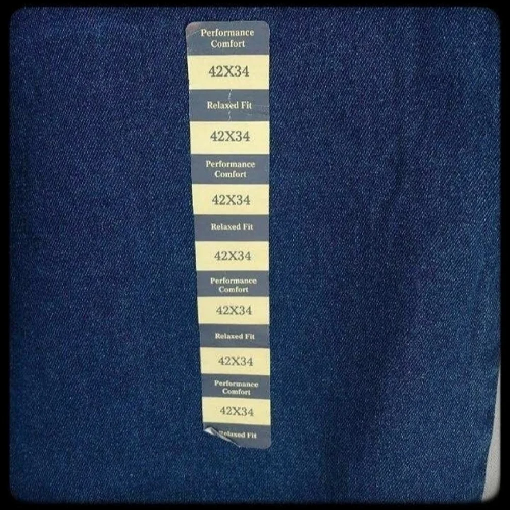 🆕NWT!! MEN'S KEY JEANS~ PERFORMANCE COMFORT RELAXED FIT~ SIZE 42×34 - Picture 4 of 11